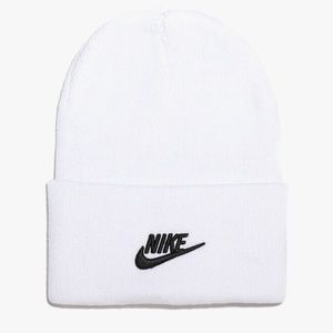 Nike Beanie Utility Futura Unisex Headwear Warm Hat Cap- White